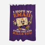 Ironic Work Email-None-Polyester-Shower Curtain-Studio Mootant