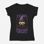 Hedgehog Wizard Magic-Womens-V-Neck-Tee-Studio Mootant
