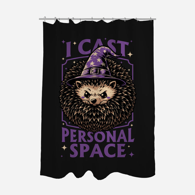 Hedgehog Wizard Magic-None-Polyester-Shower Curtain-Studio Mootant