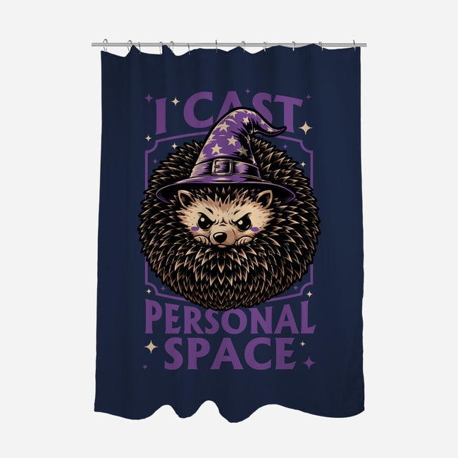 Hedgehog Wizard Magic-None-Polyester-Shower Curtain-Studio Mootant