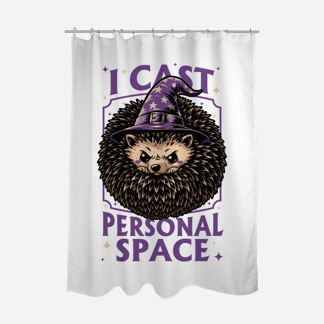Hedgehog Wizard Magic-None-Polyester-Shower Curtain-Studio Mootant