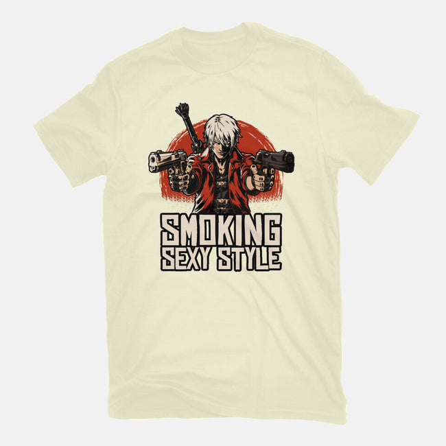 Devil Hunter Western-Mens-Basic-Tee-Studio Mootant