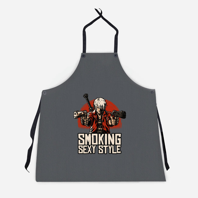 Devil Hunter Western-Unisex-Kitchen-Apron-Studio Mootant