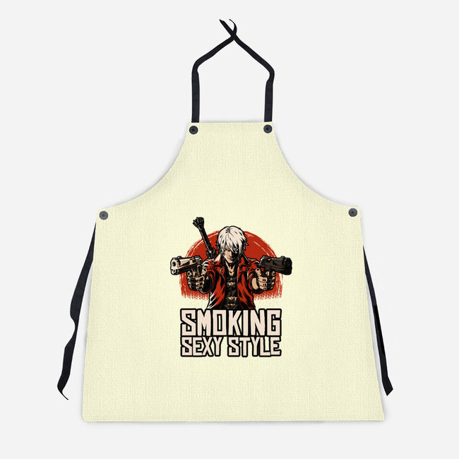 Devil Hunter Western-Unisex-Kitchen-Apron-Studio Mootant