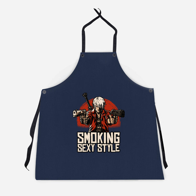 Devil Hunter Western-Unisex-Kitchen-Apron-Studio Mootant