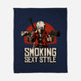Devil Hunter Western-None-Fleece-Blanket-Studio Mootant