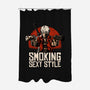 Devil Hunter Western-None-Polyester-Shower Curtain-Studio Mootant