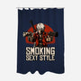 Devil Hunter Western-None-Polyester-Shower Curtain-Studio Mootant