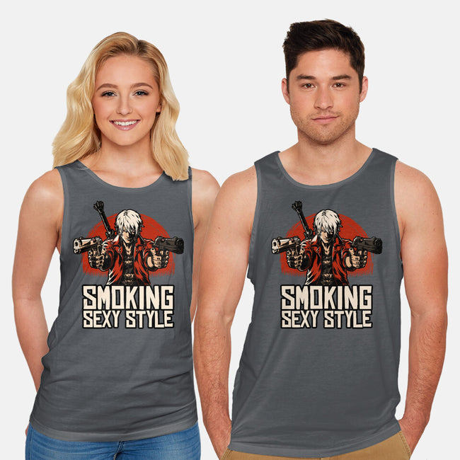 Devil Hunter Western-Unisex-Basic-Tank-Studio Mootant