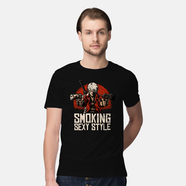 Devil Hunter Western-Mens-Premium-Tee-Studio Mootant