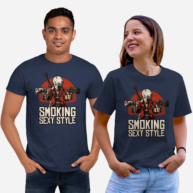 Devil Hunter Western-Unisex-Basic-Tee-Studio Mootant