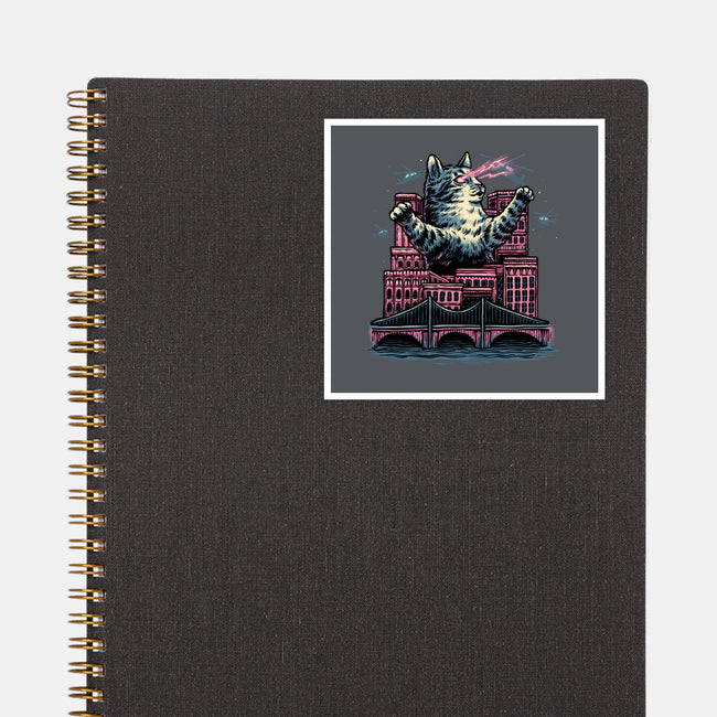 Attack Of The Furry Beast-None-Glossy-Sticker-glitchygorilla