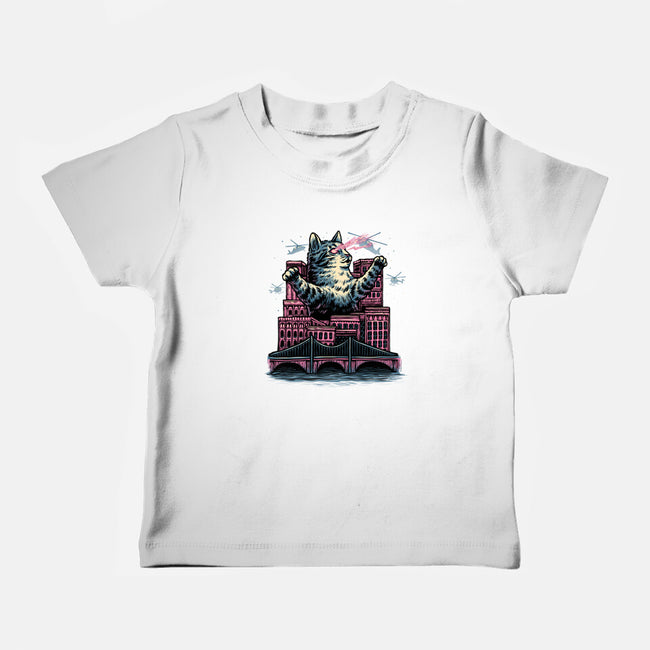 Attack Of The Furry Beast-Baby-Basic-Tee-glitchygorilla