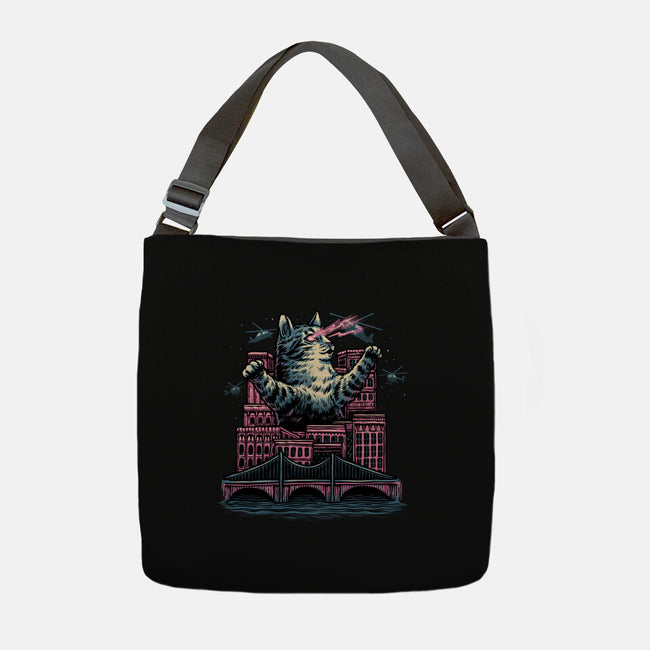 Attack Of The Furry Beast-None-Adjustable Tote-Bag-glitchygorilla
