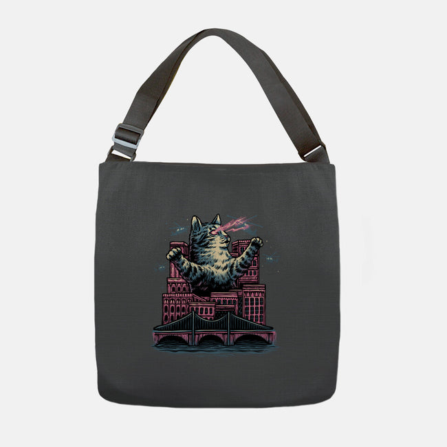 Attack Of The Furry Beast-None-Adjustable Tote-Bag-glitchygorilla