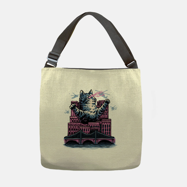 Attack Of The Furry Beast-None-Adjustable Tote-Bag-glitchygorilla