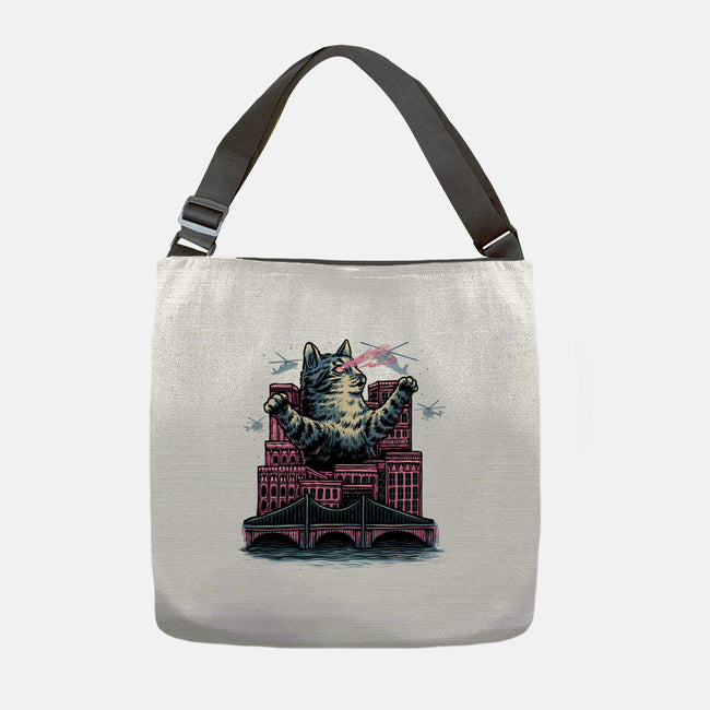 Attack Of The Furry Beast-None-Adjustable Tote-Bag-glitchygorilla