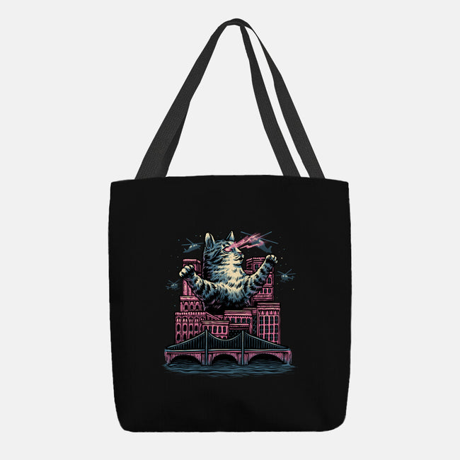 Attack Of The Furry Beast-None-Basic Tote-Bag-glitchygorilla