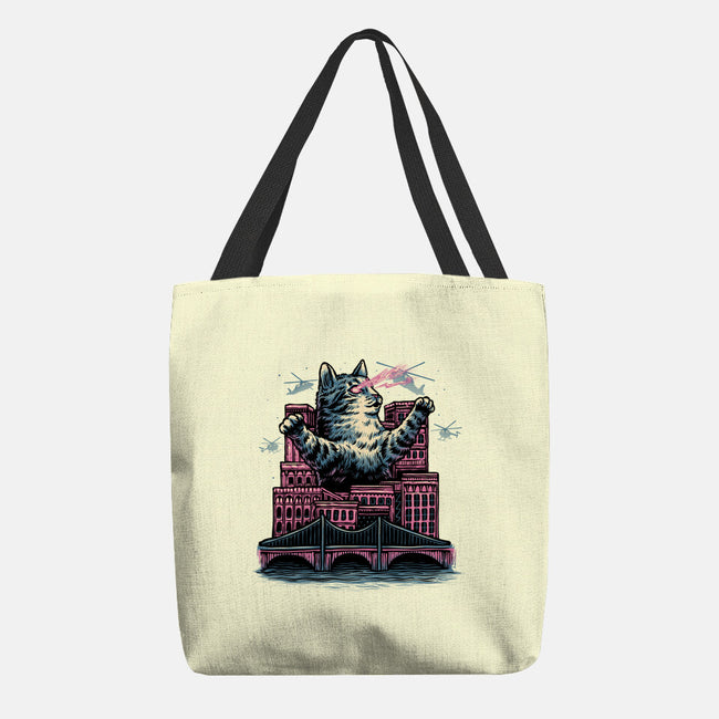 Attack Of The Furry Beast-None-Basic Tote-Bag-glitchygorilla