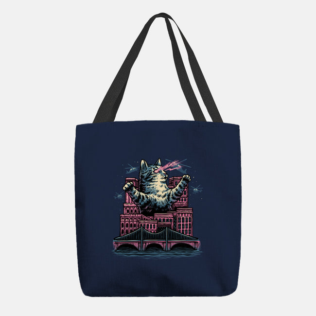 Attack Of The Furry Beast-None-Basic Tote-Bag-glitchygorilla