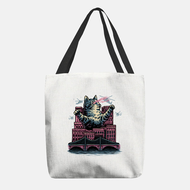 Attack Of The Furry Beast-None-Basic Tote-Bag-glitchygorilla