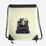 Attack Of The Furry Beast-None-Drawstring-Bag-glitchygorilla
