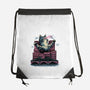 Attack Of The Furry Beast-None-Drawstring-Bag-glitchygorilla