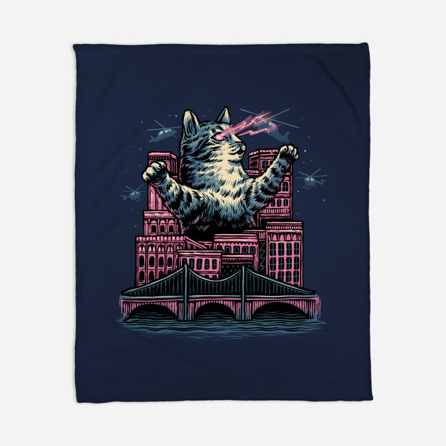 Attack Of The Furry Beast-None-Fleece-Blanket-glitchygorilla