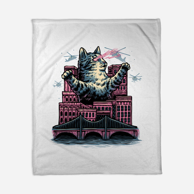 Attack Of The Furry Beast-None-Fleece-Blanket-glitchygorilla