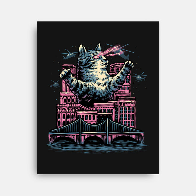 Attack Of The Furry Beast-None-Stretched-Canvas-glitchygorilla