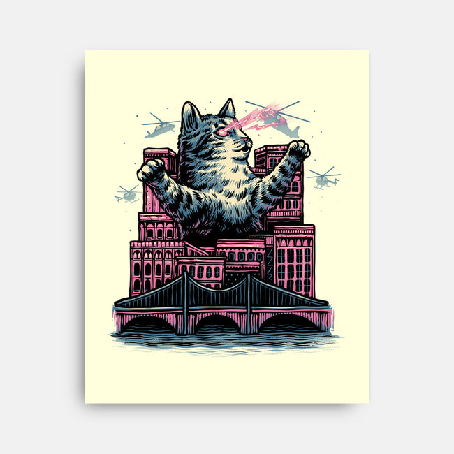 Attack Of The Furry Beast-None-Stretched-Canvas-glitchygorilla