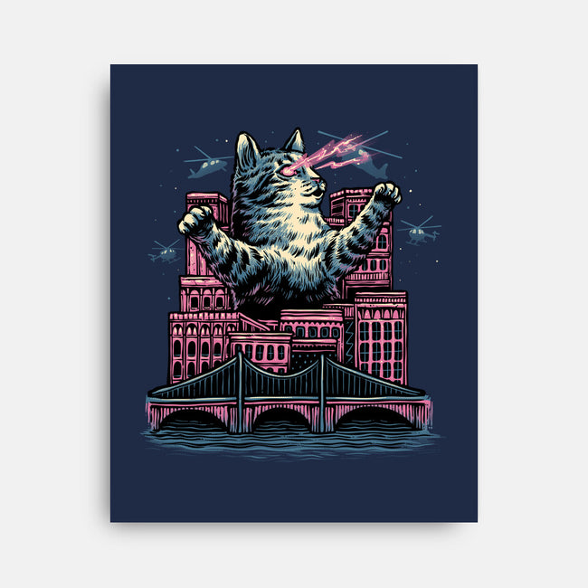 Attack Of The Furry Beast-None-Stretched-Canvas-glitchygorilla