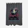 Attack Of The Furry Beast-None-Polyester-Shower Curtain-glitchygorilla