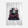 Attack Of The Furry Beast-None-Polyester-Shower Curtain-glitchygorilla