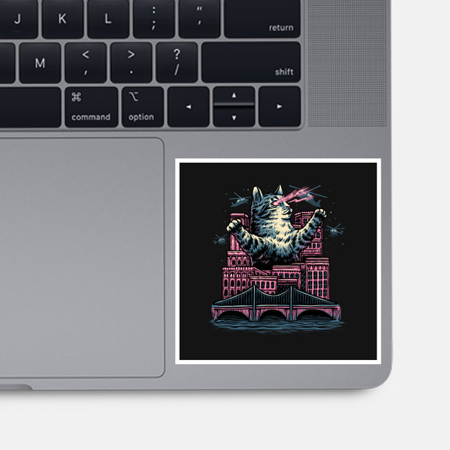 Attack Of The Furry Beast-None-Glossy-Sticker-glitchygorilla