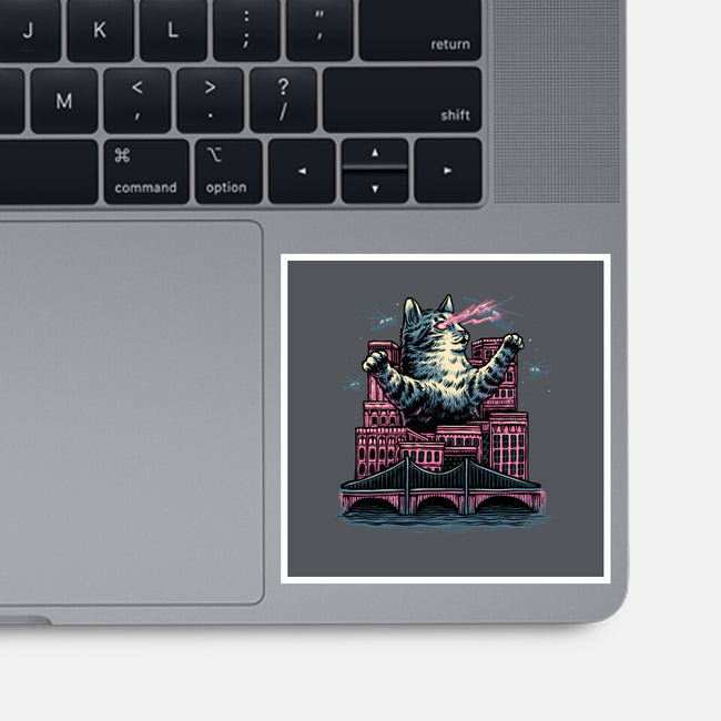 Attack Of The Furry Beast-None-Glossy-Sticker-glitchygorilla