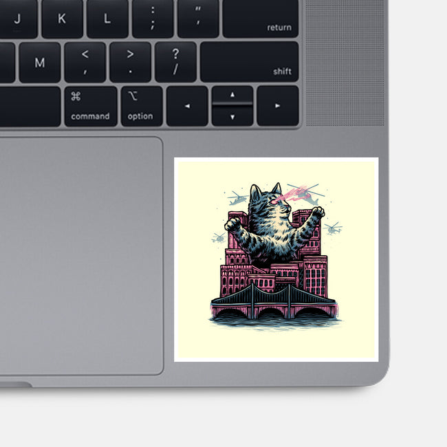 Attack Of The Furry Beast-None-Glossy-Sticker-glitchygorilla