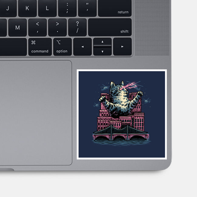 Attack Of The Furry Beast-None-Glossy-Sticker-glitchygorilla