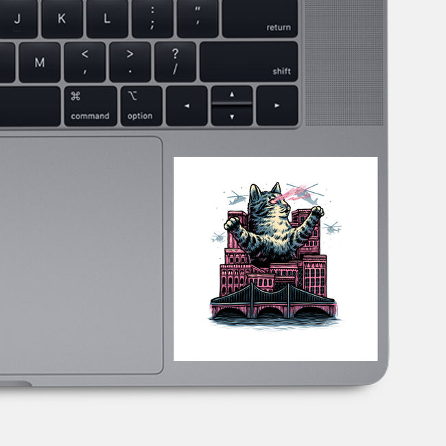 Attack Of The Furry Beast-None-Glossy-Sticker-glitchygorilla