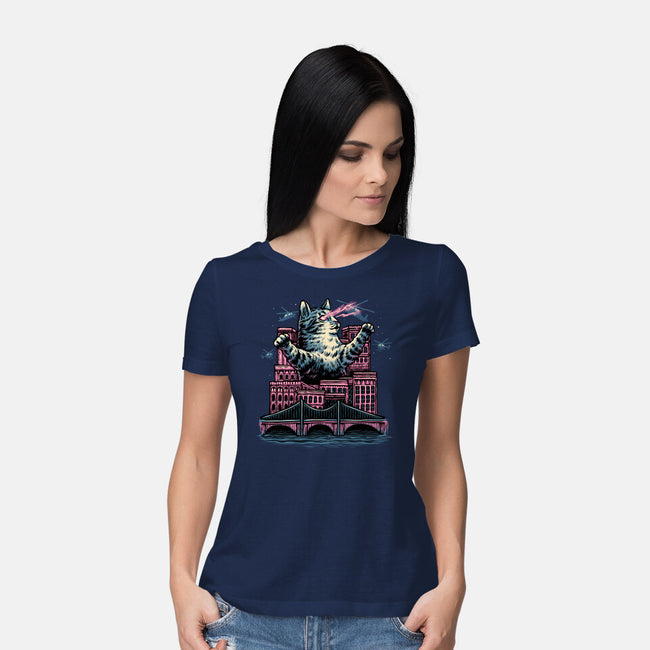 Attack Of The Furry Beast-Womens-Basic-Tee-glitchygorilla