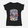 Evildoer's Breakfast-Womens-V-Neck-Tee-P1yu5h