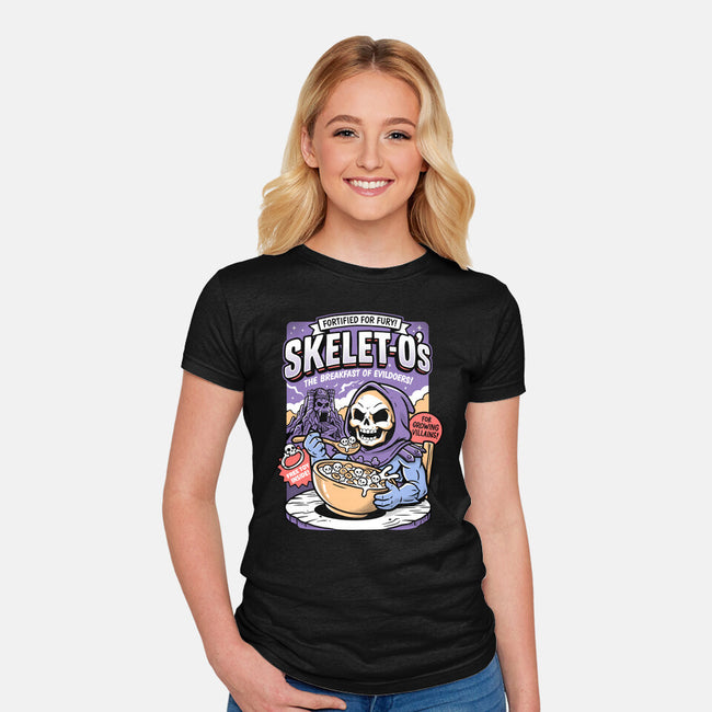 Evildoer's Breakfast-Womens-Fitted-Tee-P1yu5h