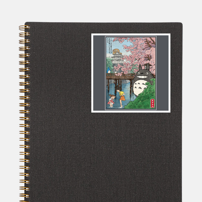 Castles And Cherry Blossoms-None-Glossy-Sticker-DrMonekers