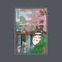 Castles And Cherry Blossoms-None-Fleece-Blanket-DrMonekers