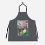 Castles And Cherry Blossoms-Unisex-Kitchen-Apron-DrMonekers