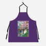 Castles And Cherry Blossoms-Unisex-Kitchen-Apron-DrMonekers