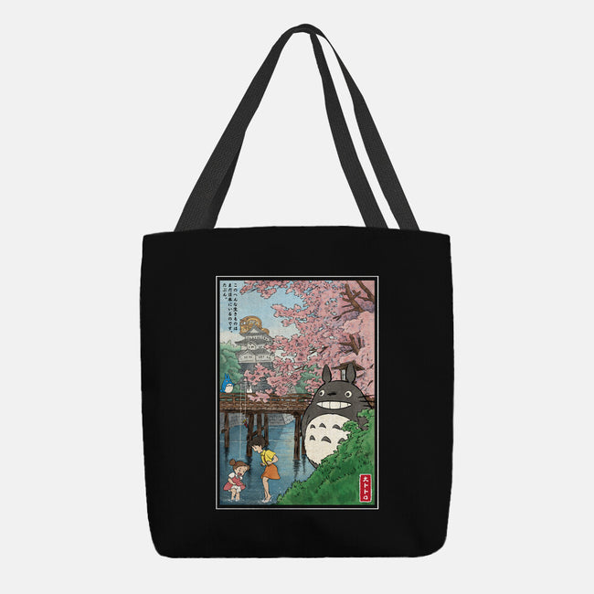 Castles And Cherry Blossoms-None-Basic Tote-Bag-DrMonekers