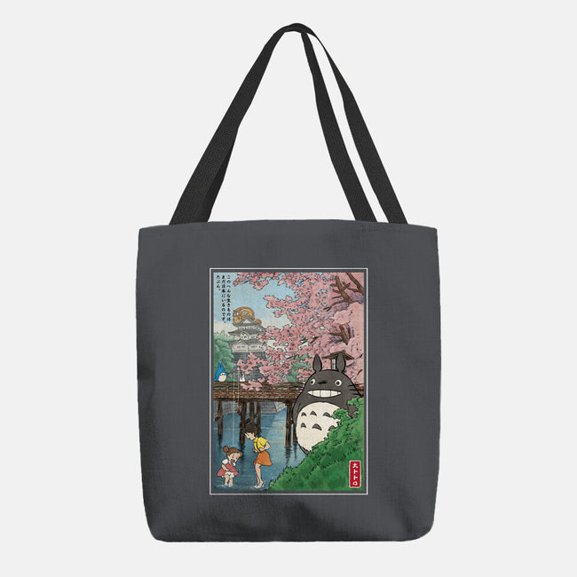 Castles And Cherry Blossoms-None-Basic Tote-Bag-DrMonekers