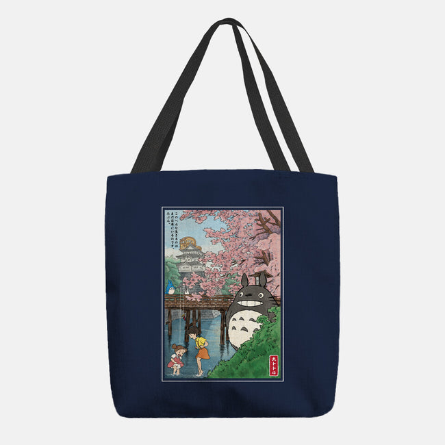 Castles And Cherry Blossoms-None-Basic Tote-Bag-DrMonekers
