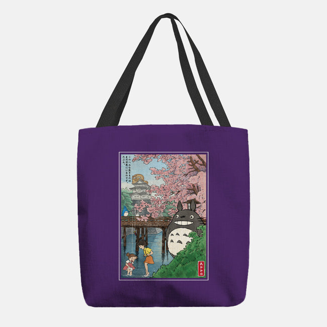 Castles And Cherry Blossoms-None-Basic Tote-Bag-DrMonekers